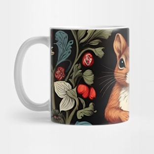 Forest Squirrel - William Morris Inspired Art Mug